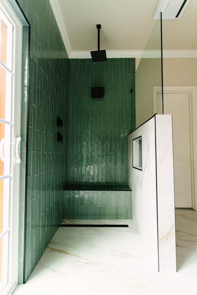 Luxury shower for custom Texas home